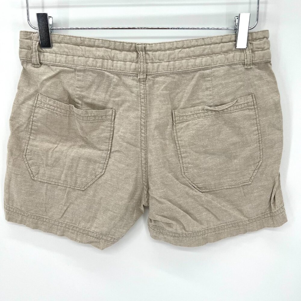 Patagonia Island Hemp Shorts Womens Size 2 Organic Cotton Beige Lightweight - Picture 3 of 10